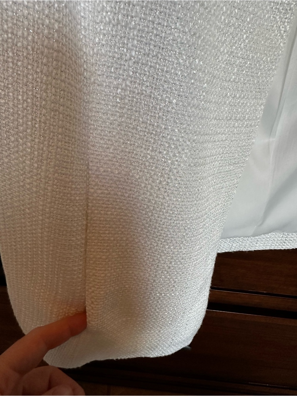 Andrew Mac Marc New York / White Shimmer Blazer / NWOT / Size 12 - Picture 4 of 8